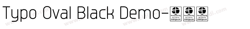 Typo Oval Black Demo字体转换
